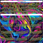 Colorful Psychedelic Fluid Art Custom 3D Pattern Baseball Jersey Style 7643 Custom 3D Pattern Design Abstract Colorful Psychedelic - Image 4