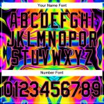 Iridescent Psychedelic Swirl 3D Abstract Fluid Art Custom Baseball Jersey Custom 3D Pattern Design Abstract Iridescent Psychedelic - Image 5