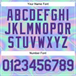 Holographic Vaporwave 3D Pattern Design Abstract Baseball Jersey - Custom Trendy Style 7981 Custom 3D Pattern Design Abstract - Image 5