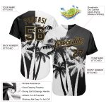 Hawaii Coconut Trees 3D Pattern Baseball Jersey - Custom Authentic Design Custom 3D Pattern Design Hawaii Coconut Trees Authentic - Image 3
