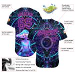 Psychedelic Magic Mushrooms with Sacred Geometry Custom 3D Pattern Baseball Jersey Style 5783 Custom 3D Pattern Design Magic - Image 3
