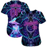 Psychedelic Magic Mushrooms with Sacred Geometry Custom 3D Pattern Baseball Jersey Style 5783 Custom 3D Pattern Design Magic - Image 2