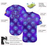 Magic Mushrooms Psychedelic 3D Pattern Design Authentic Baseball Jersey Style 5498 Custom 3D Pattern Design Magic Mushrooms - Image 3