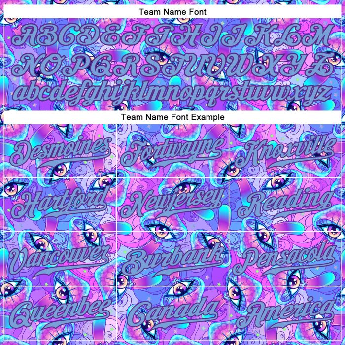 Magic Mushrooms Psychedelic 3D Pattern Authentic Baseball Jersey - Unique Design 9256 Custom 3D Pattern Design Magic Mushrooms - Image 4