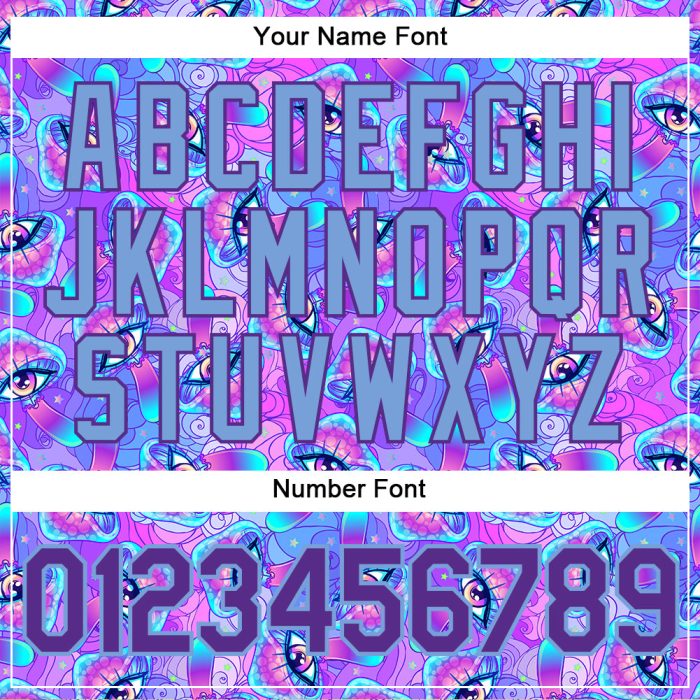 Magic Mushrooms Psychedelic 3D Pattern Authentic Baseball Jersey - Unique Design 9256 Custom 3D Pattern Design Magic Mushrooms - Image 5