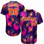 3D Pattern Music Festival Baseball Jersey Custom Design Style 4686 Custom 3D Pattern Design Music Festival Authentic Baseball