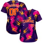 3D Pattern Music Festival Baseball Jersey Custom Design Style 4686 Custom 3D Pattern Design Music Festival Authentic Baseball - Image 2