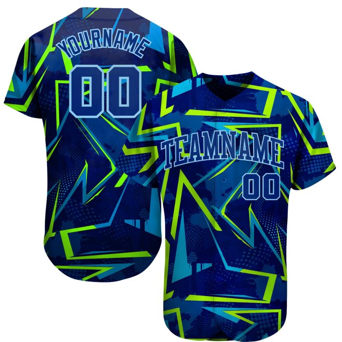 3D Pattern Design Baseball Jersey for Music Festival | Custom Style 8521 Custom 3D Pattern Design Music Festival Authentic - Image 1