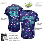 Custom 3D Pattern Music Festival Baseball Jersey Authentic Style 9241 Custom 3D Pattern Design Music Festival Authentic Baseball - Image 3