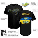 Pray For Ukraine Peace 3D Pattern Baseball Jersey - Custom Authentic Apparel Custom 3D Pattern Design Pray For Ukraine Peace - Image 3