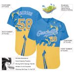 Stop War In Ukraine Custom 3D Pattern Baseball Jersey - Authentic Sports Apparel Custom 3D Pattern Design Stop War In Ukraine - Image 3