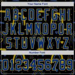 Ukrainian Flag Colors 3D Pattern Design Baseball Jersey - Glory to Ukraine Authentic Jersey Custom 3D Pattern Design Ukrainian - Image 5