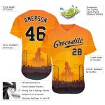Custom Halloween Horror Night 3D Pattern Baseball Jersey - Authentic Design Custom 3D Pattern Halloween Horror Night Authentic - Image 3