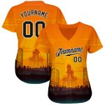 Custom Halloween Horror Night 3D Pattern Baseball Jersey - Authentic Design Custom 3D Pattern Halloween Horror Night Authentic - Image 2