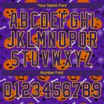 Halloween Pumpkins 3D Pattern Custom Baseball Jersey Style 7456 Custom 3D Pattern Halloween Pumpkins Authentic Baseball Jersey - Image 5