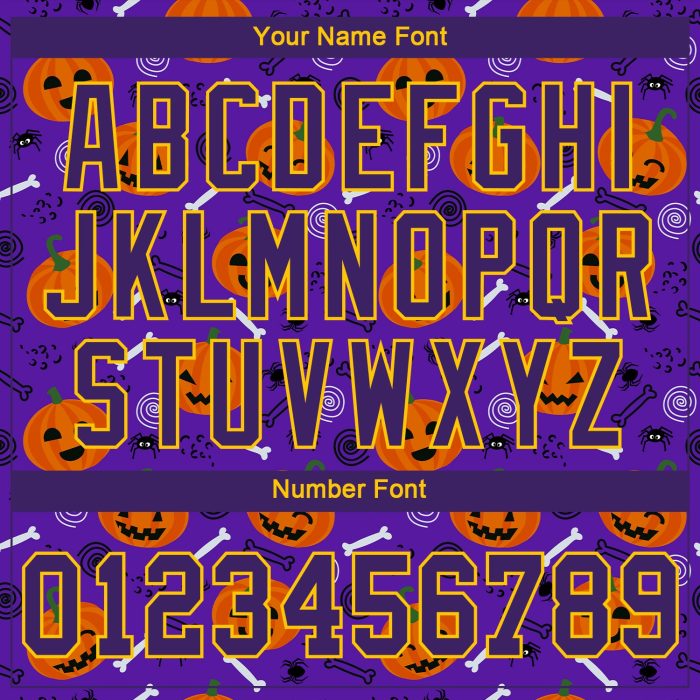 Halloween Pumpkins 3D Pattern Custom Baseball Jersey Style 7456 Custom 3D Pattern Halloween Pumpkins Authentic Baseball Jersey - Image 5