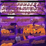 Halloween Pumpkins 3D Pattern Authentic Baseball Jersey for Horror Night Style 2432 Custom 3D Pattern Halloween Pumpkins - Image 4