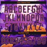 Halloween Pumpkins 3D Pattern Authentic Baseball Jersey for Horror Night Style 2432 Custom 3D Pattern Halloween Pumpkins - Image 5