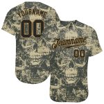 Halloween Skulls Custom 3D Pattern Authentic Baseball Jersey Style 3913 Custom 3D Pattern Halloween Skulls Authentic Baseball