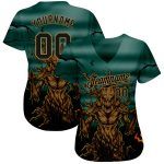 Halloween Custom 3D Pattern Horror Night Baseball Jersey, Trick or Treat Design, Style 7392 Custom 3D Pattern Halloween Trick - Image 2