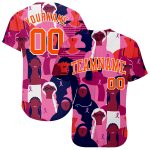 3D Pink Ribbon Breast Cancer Awareness Jersey for Women Health Care Support - Authentic Baseball Style 6790 Custom 3D Pink