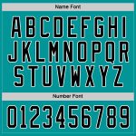 Custom Hockey Jersey - Aqua Black & White Design for Team Sports Custom Aqua Black-White Hockey Jersey - Image 4