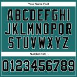 Custom Performance T-Shirt Aqua Black-White Long Sleeve Style 8037 Custom Aqua Black-White Long Sleeve Performance T-Shirt - Image 5