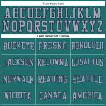 Custom Performance Long Sleeve T-Shirt Aqua Gray Navy - Ideal for Activewear Custom Aqua Gray-Navy Long Sleeve Performance - Image 4