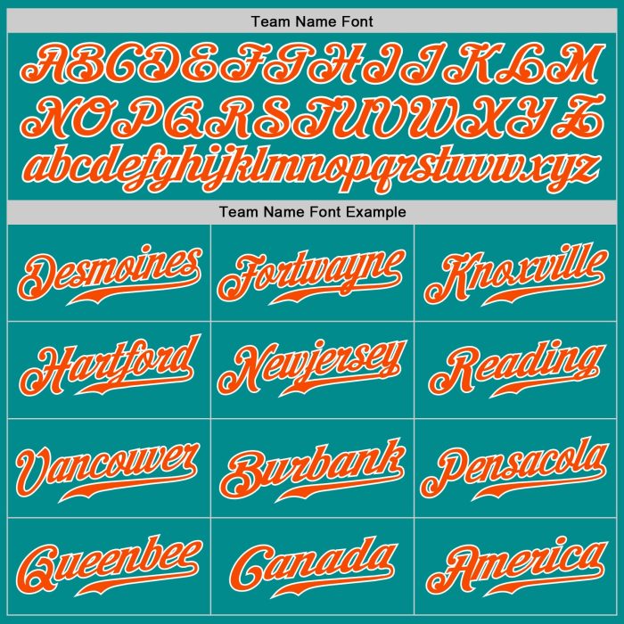 Custom Baseball Jersey - Aqua Orange White Authentic Design for Teams and Fans Custom Aqua Orange-White Authentic Baseball - Image 4