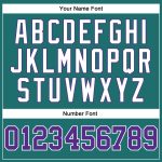 Aqua Purple White Long Sleeve Performance Shirt Custom Design Custom Aqua Purple-White Long Sleeve Performance T-Shirt - Image 5