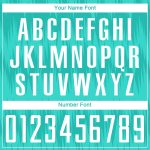 Aqua White Custom Soccer Uniform Jersey Sublimation Style 3051 Custom Aqua White Sublimation Soccer Uniform Jersey Style - Image 5