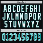 Custom Black Hockey Jersey with Aqua-White Design - Personalized Sports Apparel Custom Black Aqua-White Hockey Jersey - Image 4