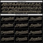 Custom Black Cream Baseball Jersey - Style 9576 - Authentic Design Custom Black Black-Cream Authentic Baseball Jersey Style - Image 4
