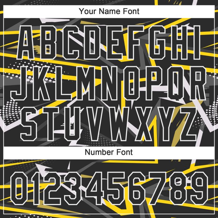 Custom Black Gold 3D Pattern Baseball Jersey Authentic Design Custom Black Black-Gold 3D Pattern Design Authentic Baseball - Image 5