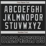 Custom Black-Gray Authentic Baseball Jersey for Men and Women Custom Black Black-Gray Authentic Baseball Jersey - Image 5