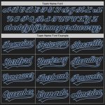 Custom Black Blue Authentic Baseball Jersey - Personalized Design for Fans Custom Black Black-Light Blue Authentic Baseball - Image 4