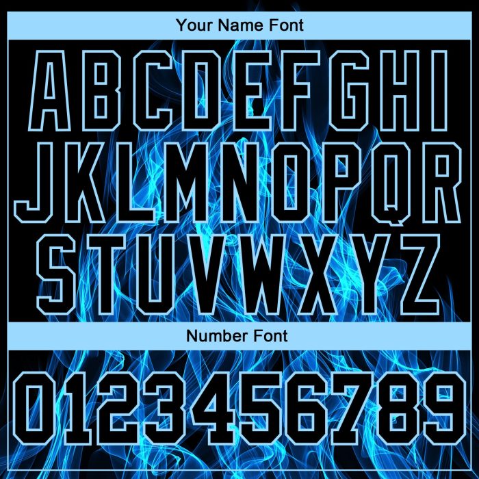 Custom Black Blue Flame 3D Long Sleeve Performance T-Shirt for Men and Women Custom Black Black-Light Blue Flame 3D Pattern - Image 4