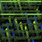 Custom Black Neon Green Royal 3D Pattern Baseball Jersey - Authentic Sports Apparel Custom Black Black Neon Green-Royal 3D - Image 4