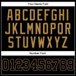 Custom Black Gold Long Sleeve Performance T-Shirt - Comfortable Athletic Wear for Men and Women Custom Black Black-Old Gold - Image 5