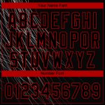 Custom Black Red 3D Pattern Baseball Jersey - Personalized Authentic Design Custom Black Black-Red 3D Pattern Design Authentic - Image 5