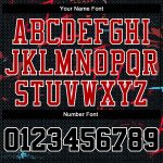 Custom Black Red Round Neck Basketball Jersey Sublimation Suit Custom Black Black-Red Round Neck Sublimation Basketball Suit - Image 4