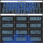 Custom Black-Royal Sublimation Soccer Jersey - Personalized Athletic Uniform Custom Black Black-Royal Sublimation Soccer - Image 4