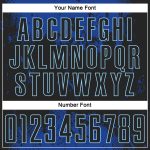 Custom Black-Royal Sublimation Soccer Jersey - Personalized Athletic Uniform Custom Black Black-Royal Sublimation Soccer - Image 5