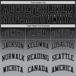 Custom Black Silver Gray Fade Basketball Jersey - Authentic Fashion Sportswear Custom Black Black-Silver Gray Authentic Fade - Image 4