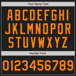 Custom Black Blaze Orange Baseball Jersey - Authentic Team Apparel Custom Black Blaze Orange Authentic Baseball Jersey - Image 5