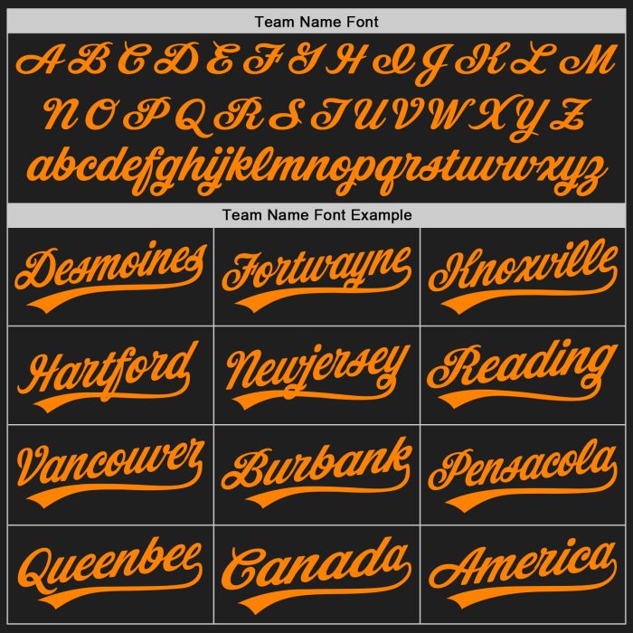 Custom Black Blaze Orange Baseball Jersey - Authentic Team Apparel Custom Black Blaze Orange Authentic Baseball Jersey - Image 4