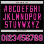 Custom Baseball Jersey Black Deep Pink White Authentic Style 9237 Custom Black Deep Pink-White Authentic Baseball Jersey - Image 5