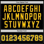 Custom Black Gold-Light Blue Basketball Jersey - Authentic Throwback Style Custom Black Gold-Light Blue Authentic Throwback - Image 3