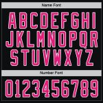 Personalized Black Hot Pink White Hockey Jersey for Men and Women Customize Your Own Design Custom Black Hot Pink-White Hockey - Image 4
