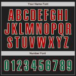 Custom Black Baseball Jersey with Kelly Green and Red Accents - Authentic Design Custom Black Kelly Green-Red Authentic Baseball - Image 5